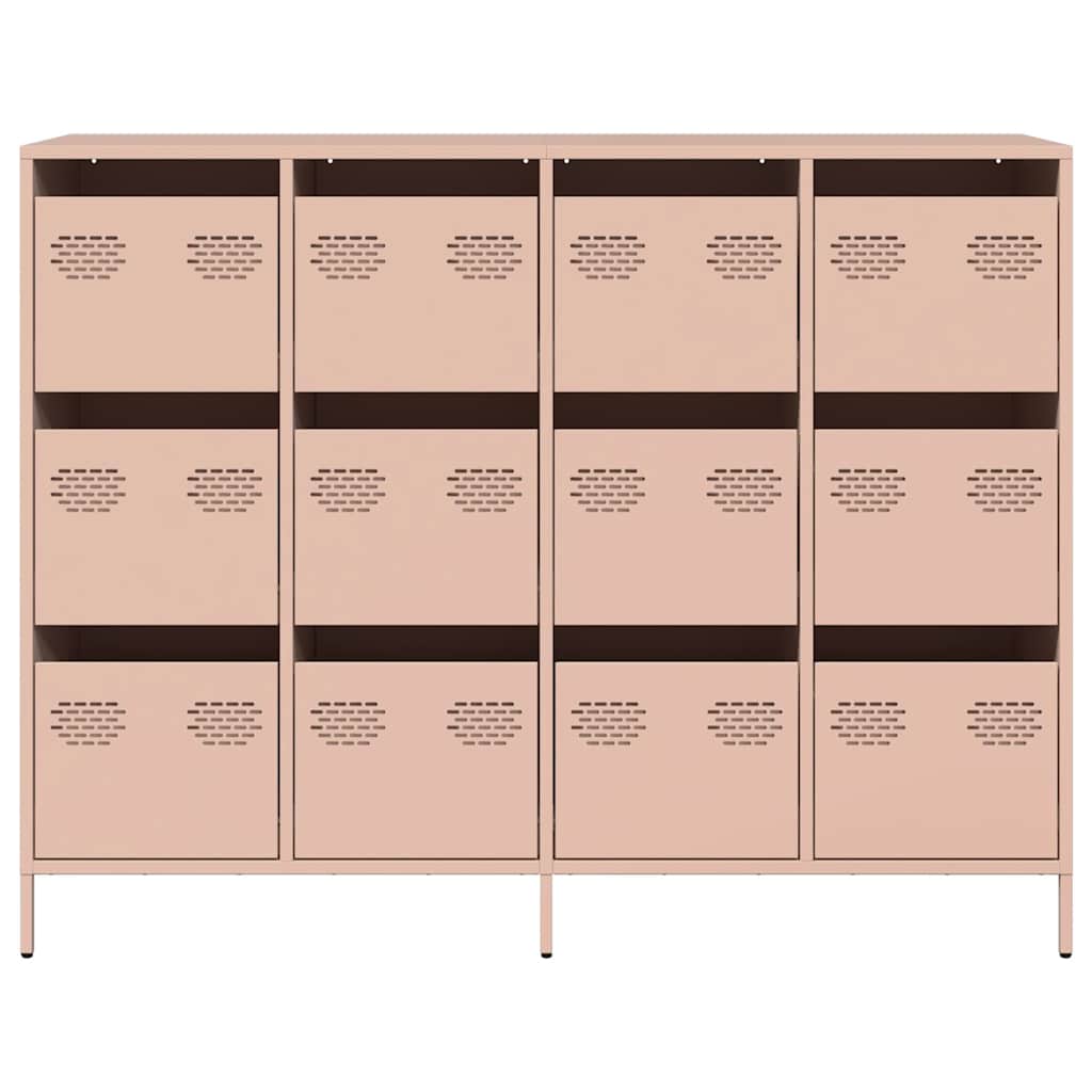 Sideboard Pink 135x39x103.5 cm Cold-rolled Steel